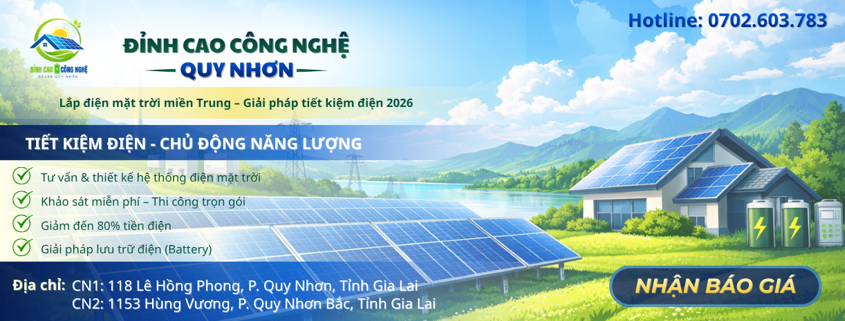 Đỉnh cao công nghệ Quy Nhơn - điện mặt trời miền Trung
