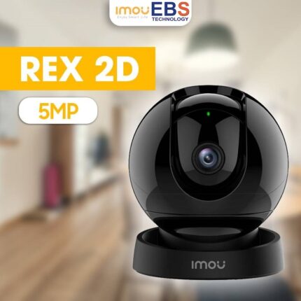 Tính năng của camera Imou Rex 2D • Độ phân giải 5.0 MP, cảm biến CMOS kích thước 1/2.8" • Ống kính cố định 3.6mm , hổ trợ có màu ban đêm khi có ánh sáng yếu • Quay 360 độ • Tích hợp mic và loa, hỗ trợ đàm thoại 2 chiều (full duplex) • Hỗ trợ các tính năng thông minh như phát hiện con người, tiếng ồn, phát hiện chuyển động, Theo dõi đối tượng Smart Tracking