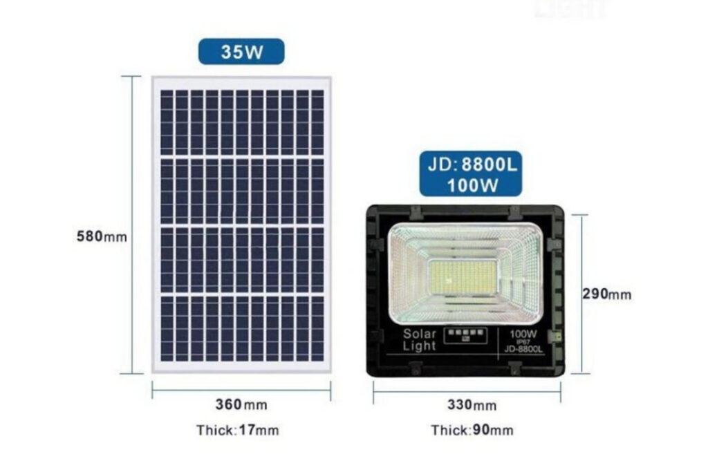 ĐÈN PHA NĂNG LƯỢNG SINICHOME JD-8800L (100w)