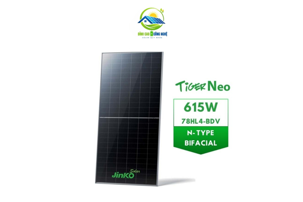 Tấm Pin Jinko 615W Hai Mặt Kính