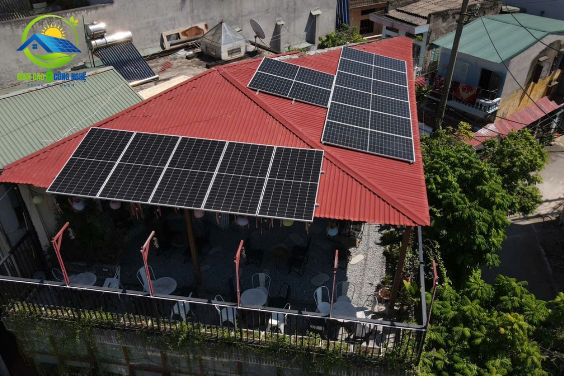 LẮP ĐIỆN MẶT TRỜI QUÁN CAFE QUY NHƠN