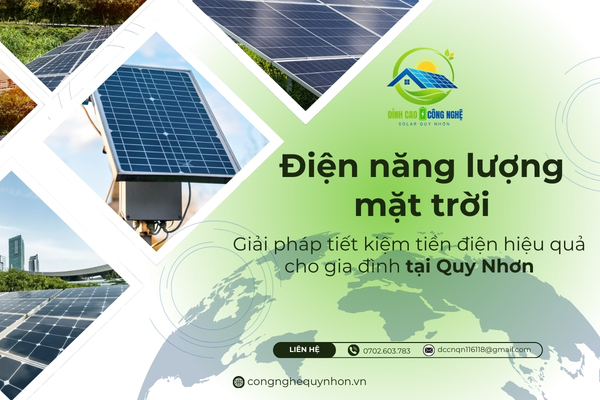 Lắp điện năng lượng mạt trời Quy Nhơn