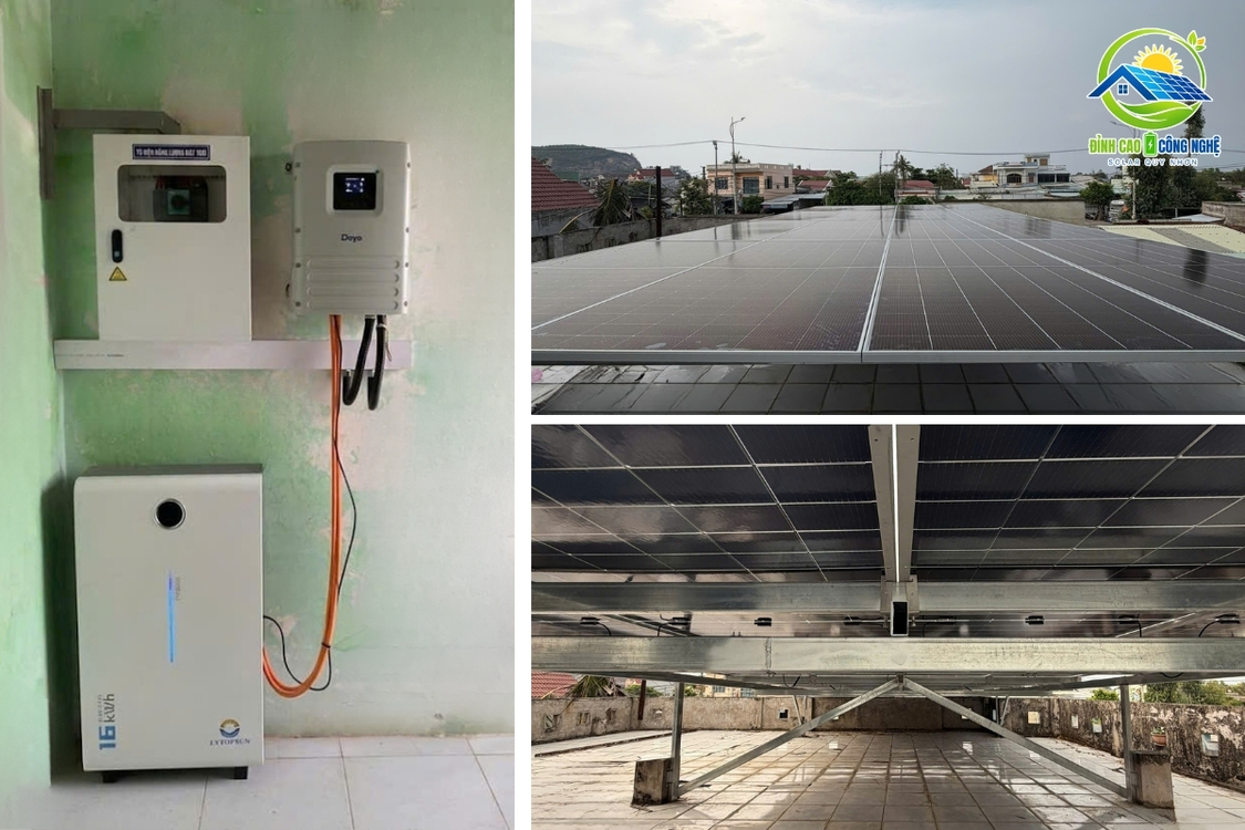 Combo hệ thống điện mặt trời 10kwp tại Xuân Hải