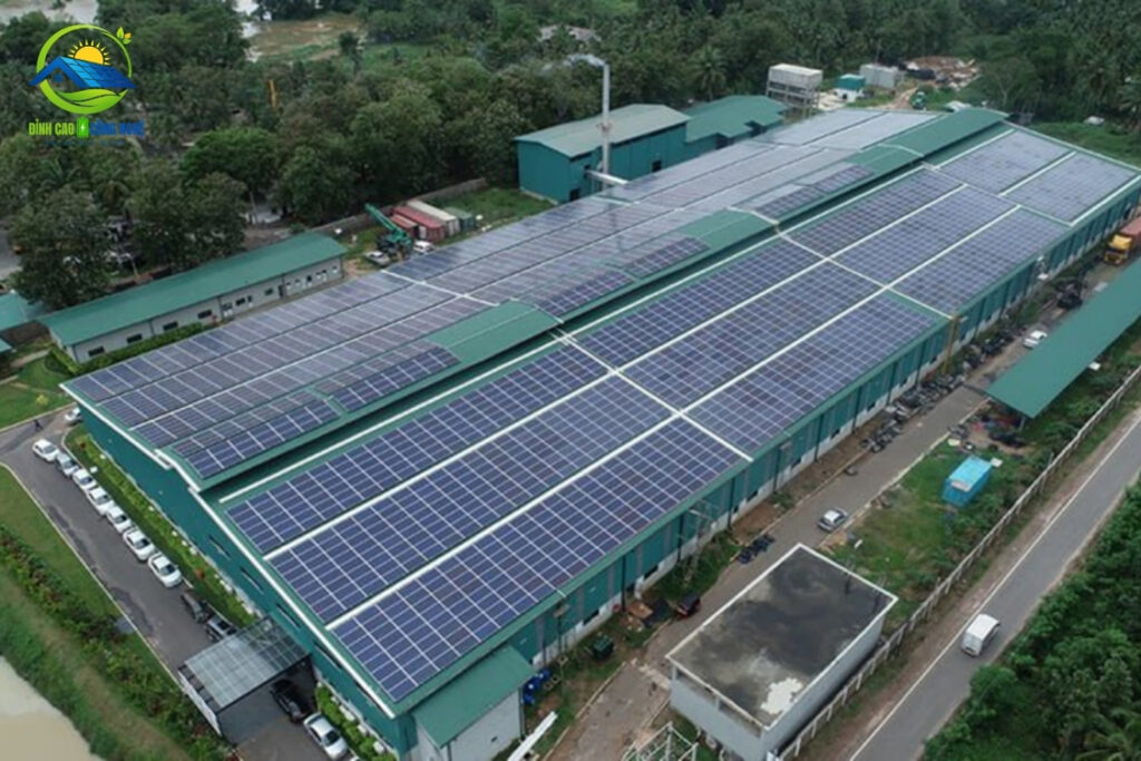 Lắp điện mặt trời cho nhà xưởng tại Bình Định