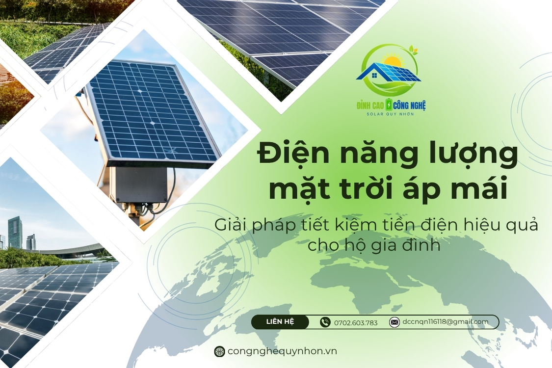 Giảm tiền điện hàng tháng từ 30 - 70% tùy công suất hệ thống