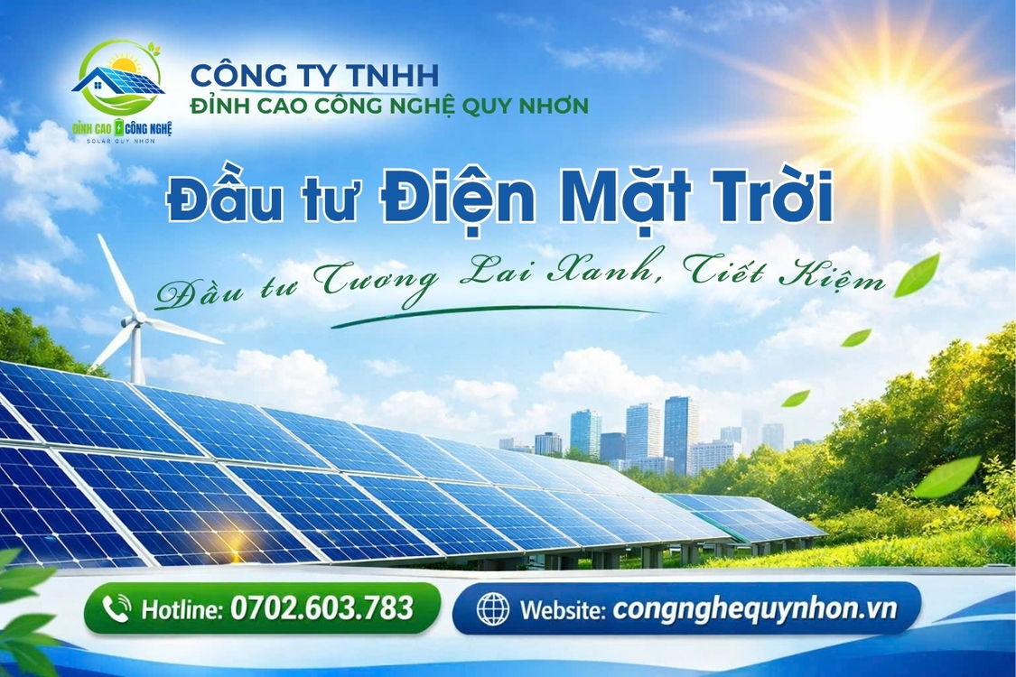 Lắp điện mặt trời mái nhà - giải pháp đầu tư thông minh cho một tương lai xanh và tiết kiệm