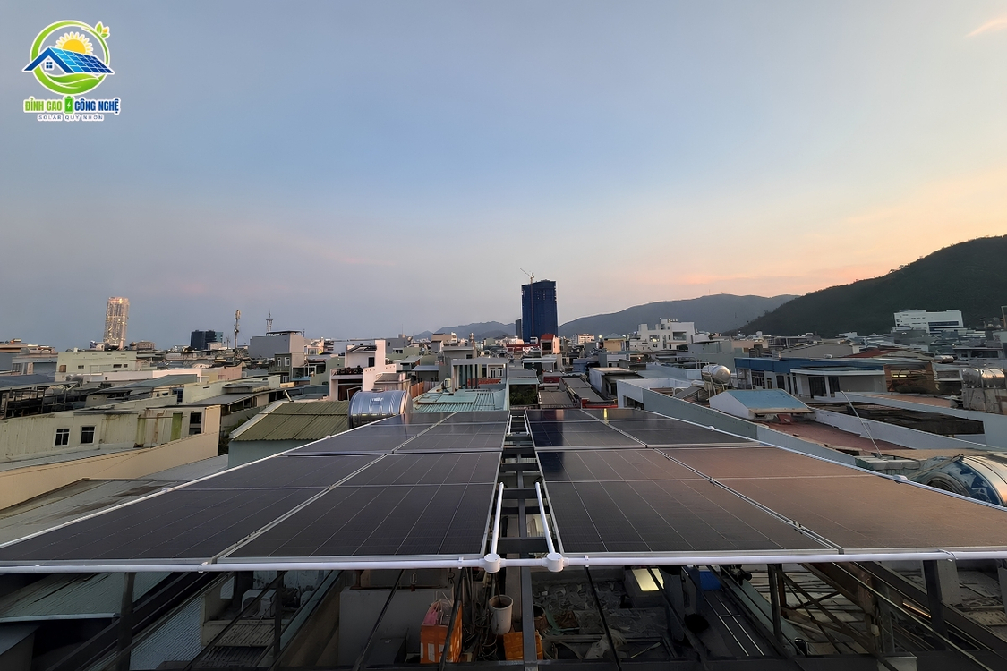 Dự án điện mặt trời 7.3kWp tại 23 Nguyễn Bá Huân - Quy Nhơn