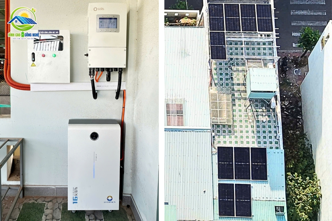 Cấu hình hệ thống điện mặt trời 6.25kwp cho gia đình
