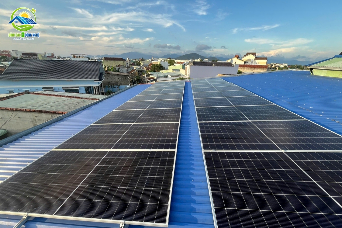 Điện mặt trời cho gia đình với tổng công suất 11kwp
