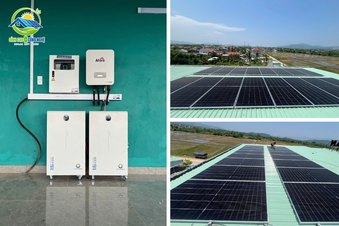 Quy mô hệ thống điện mặt trời 10kwp tại Phù Mỹ