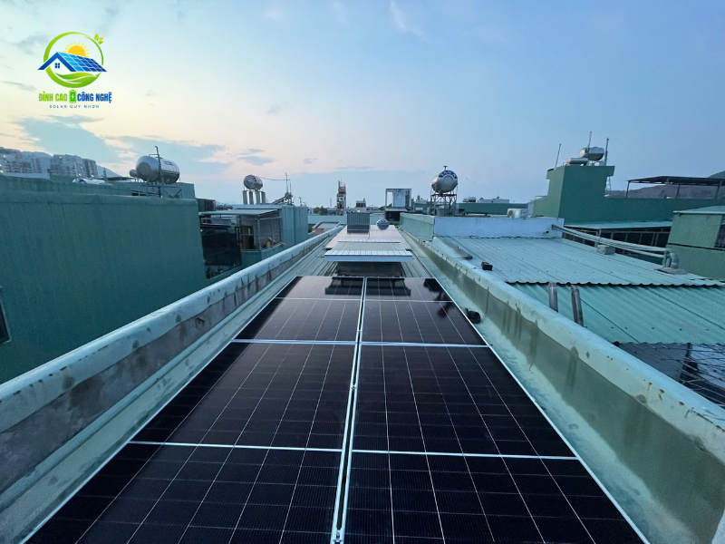 HỆ THỐNG ĐIỆN NĂNG LƯỢNG MẶT TRỜI 6.1KWP TẠI VÕ DUY DƯƠNG
