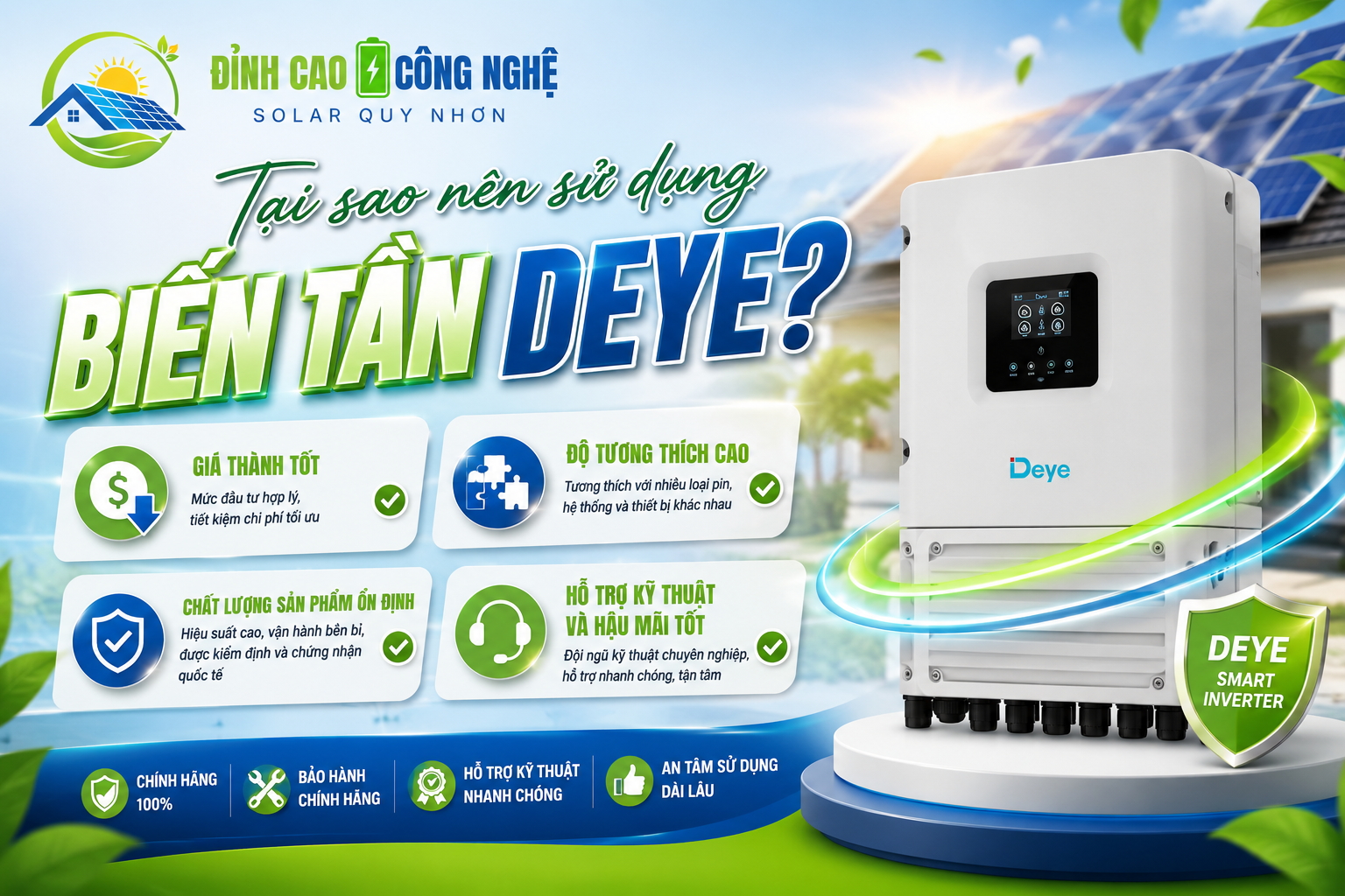 Tại sao nên sử dụng Biến tần DEYE?