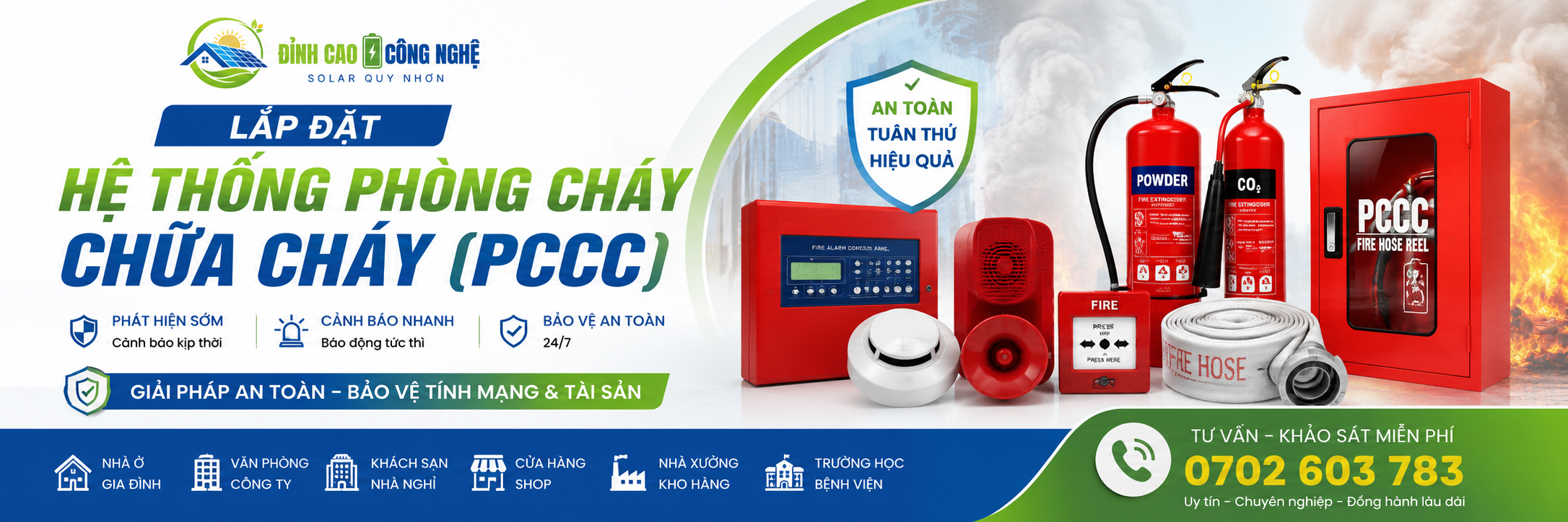 lắp đặt hệ thống phòng cách chữa cháy