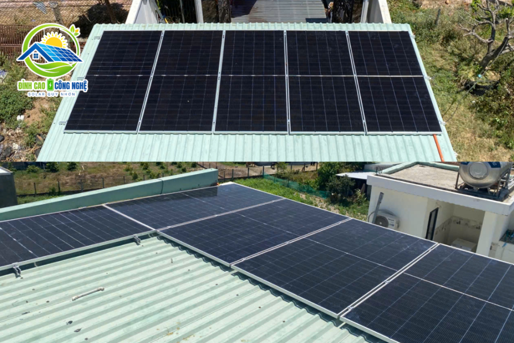 dự án điện mặt trời 6.26kwp tại sân vận động phù cát