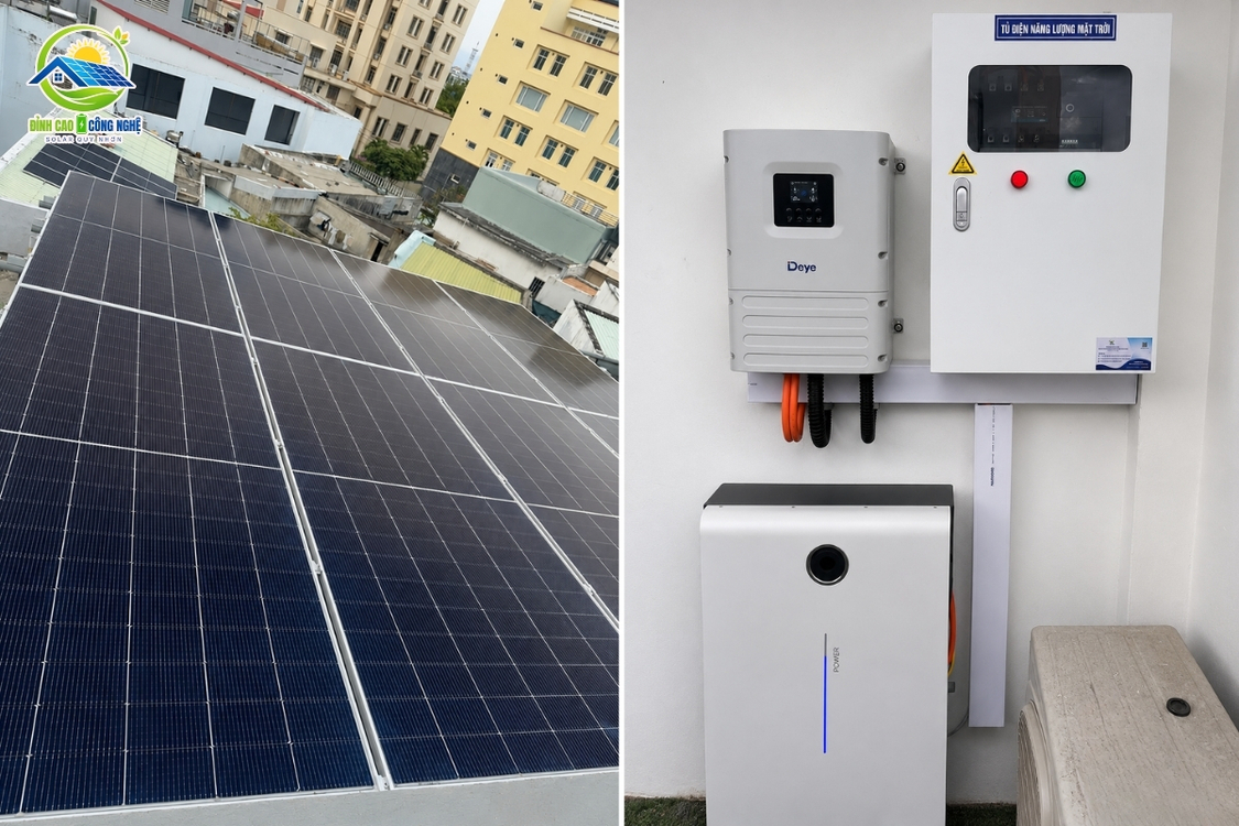 Cấu hình hệ thống điện mặt trời 5kwp