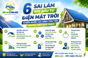 6 sai lầm khi đầu tư điện mặt trời