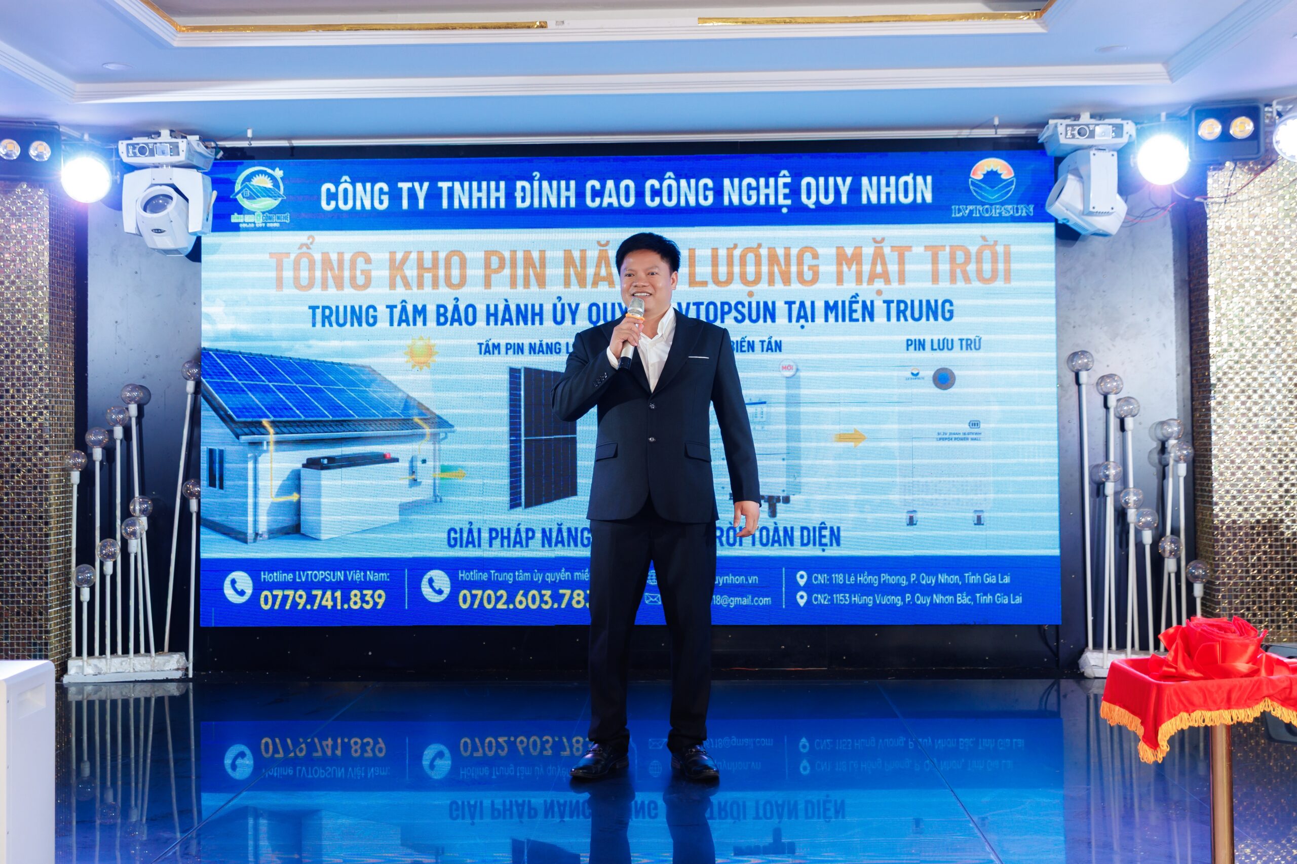 Đỉnh Cao Công Nghệ Quy Nhơn cam kết mang đến sự an tâm cho khách hàng sử dụng pin lưu trữ LVTOPSUN