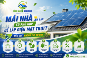mái nhà bạn có phù hợp để lắp điện mặt trời