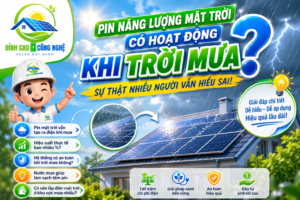 pin năng lượng trong ngày mưa có hoạt động tốt