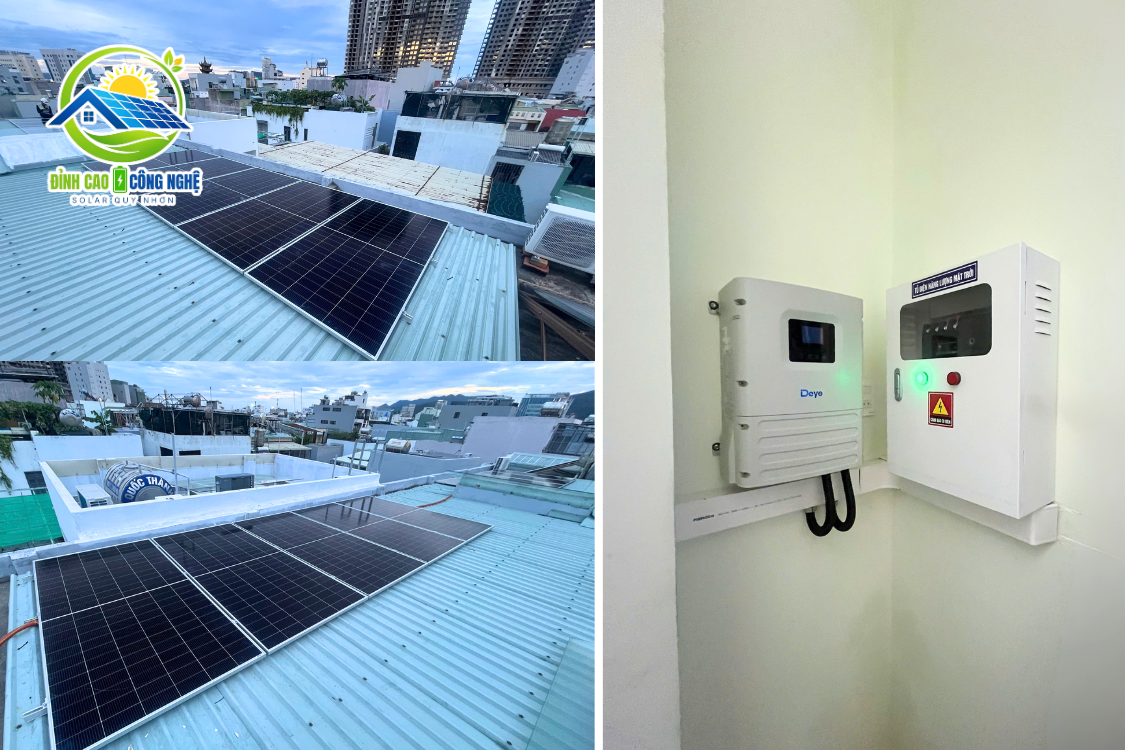 cấu hình hệ thống điện mặt trời 6.1kwp