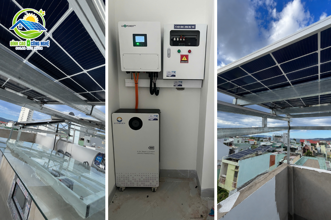 cấu hình hệ thống điện mặt trời 7.32kwp