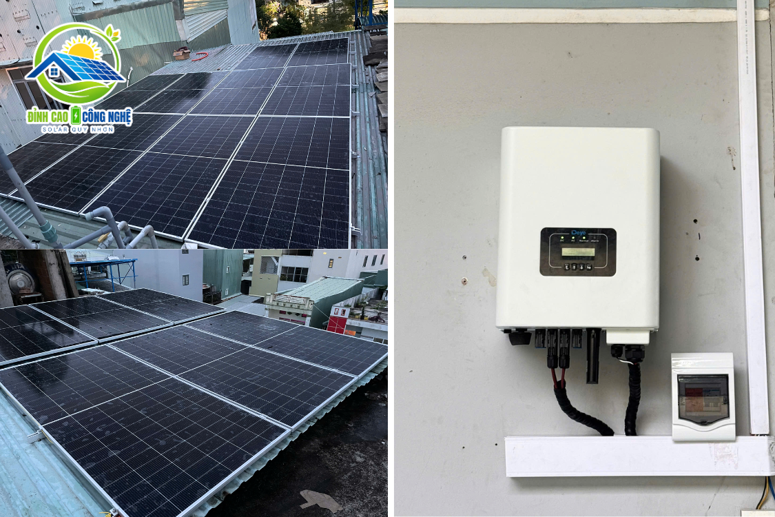cấu hình hệ thống điện mặt trời 9.7kwp tại 113 chế lan viên