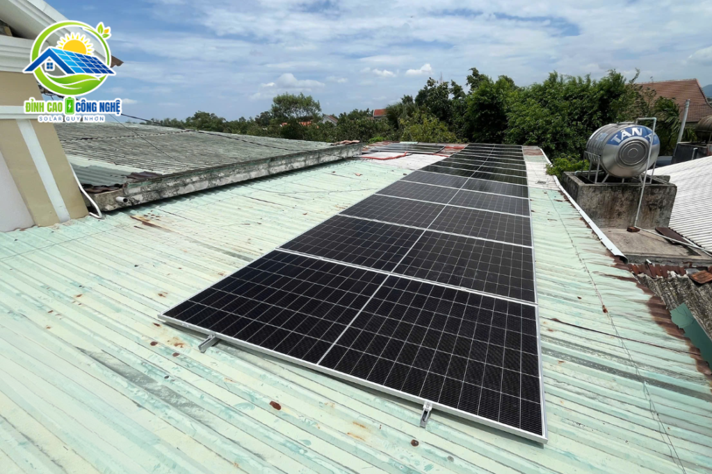 dự án điện mặt trời 9.7kwp tại an nhơn