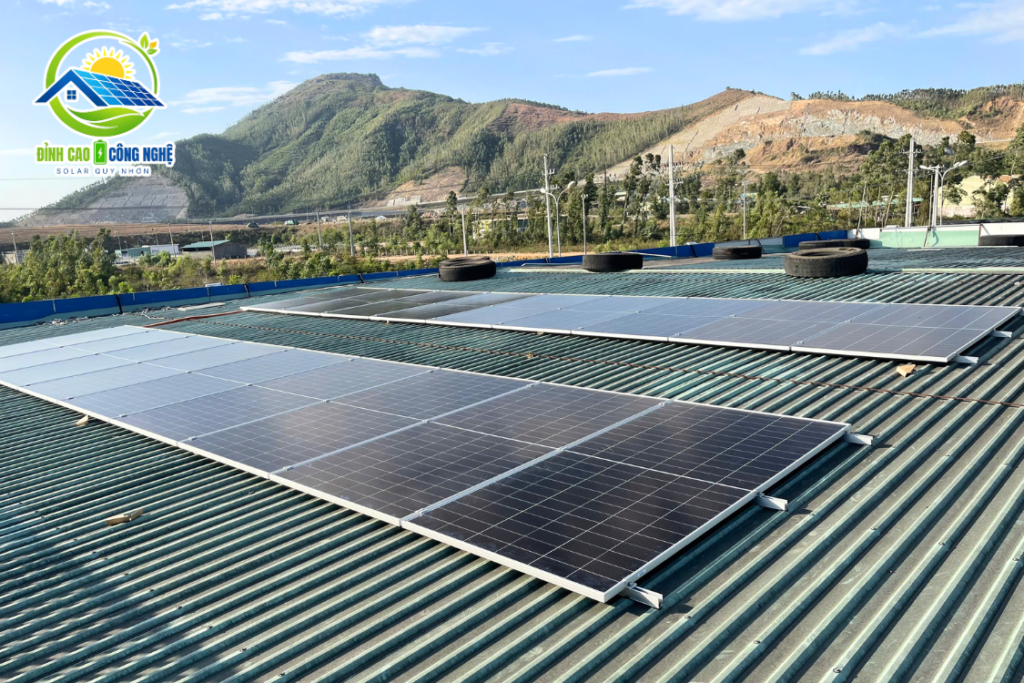 hệ thống điện mặt trời 10.9kWp tại trạm xăng long mỹ