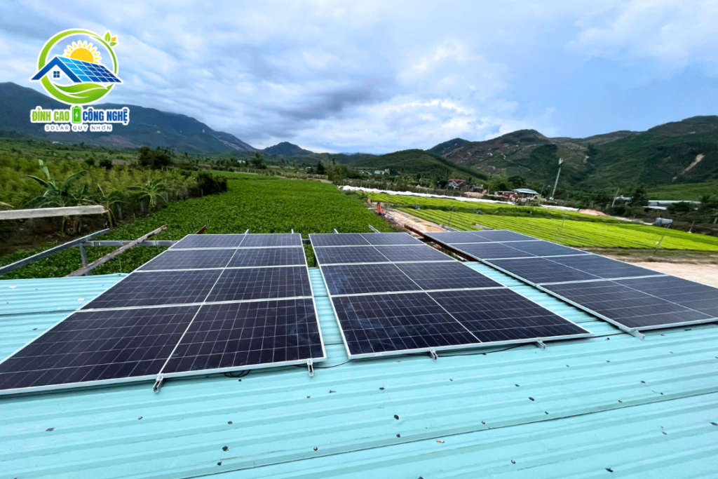 dự án điện năng lượng 7.32kwp tại long mỹ quy nhơn