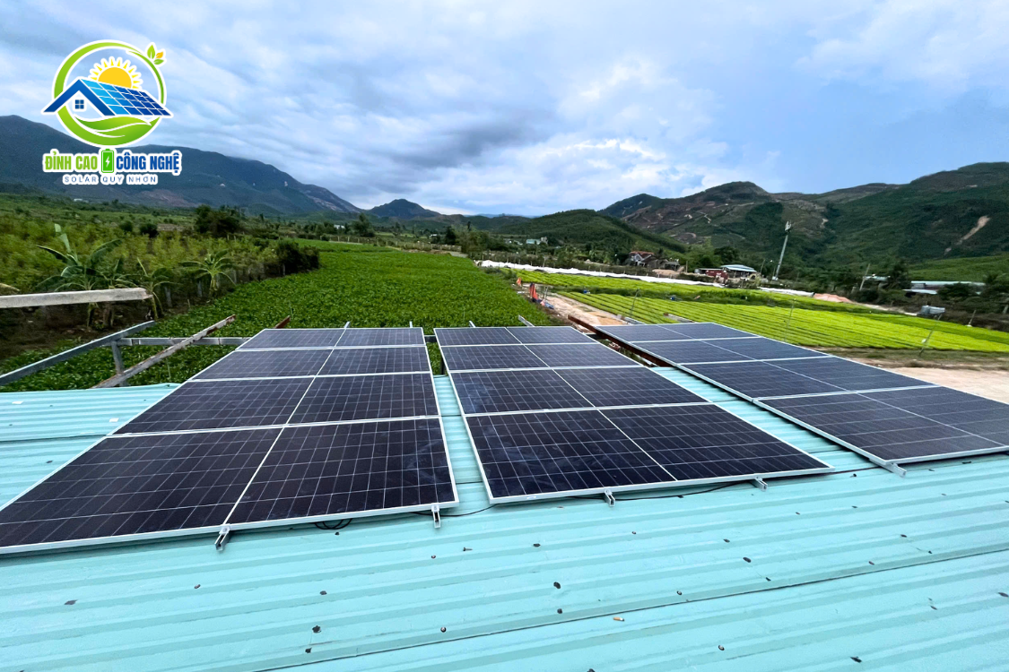 dự án điện năng lượng 7.32kwp tại long mỹ quy nhơn