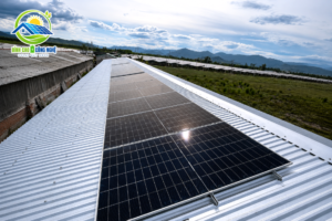 hệ thống điện mặt trời 20kwp tại trại heo phù cát