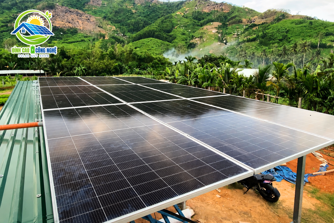 hệ thống điện năng lượng 5.49kwp tại bồng sơn