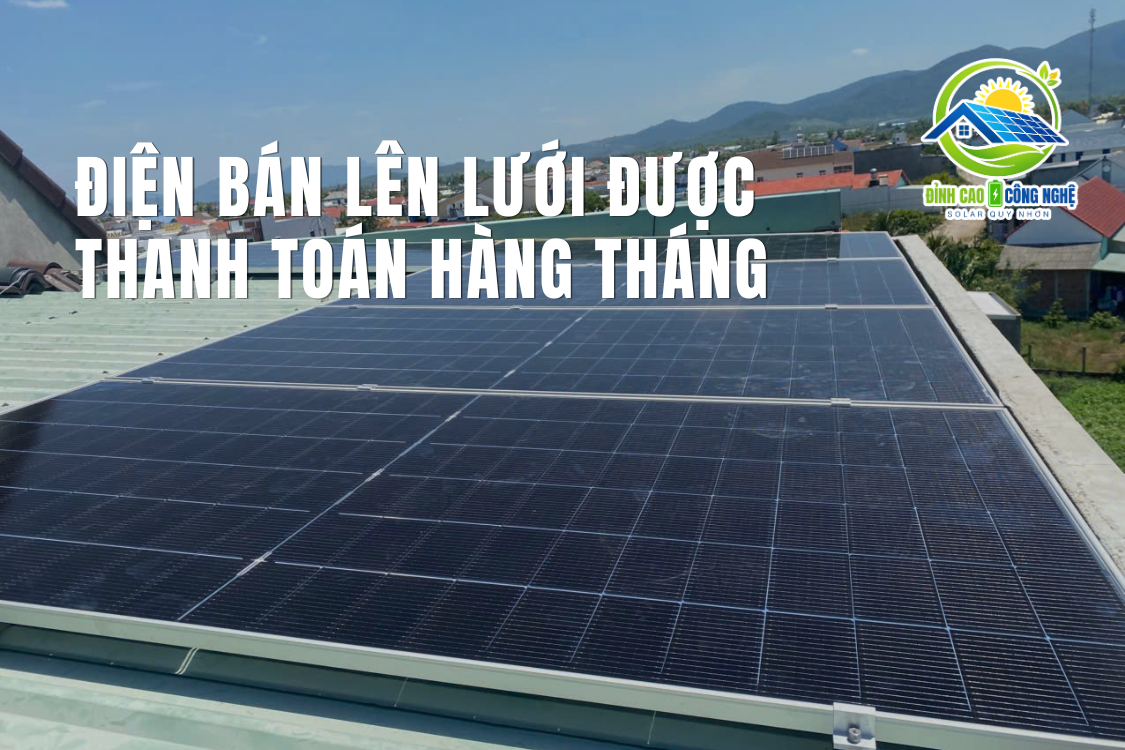 Thanh toán điện bán lên lưới được thực hiện ra sao?