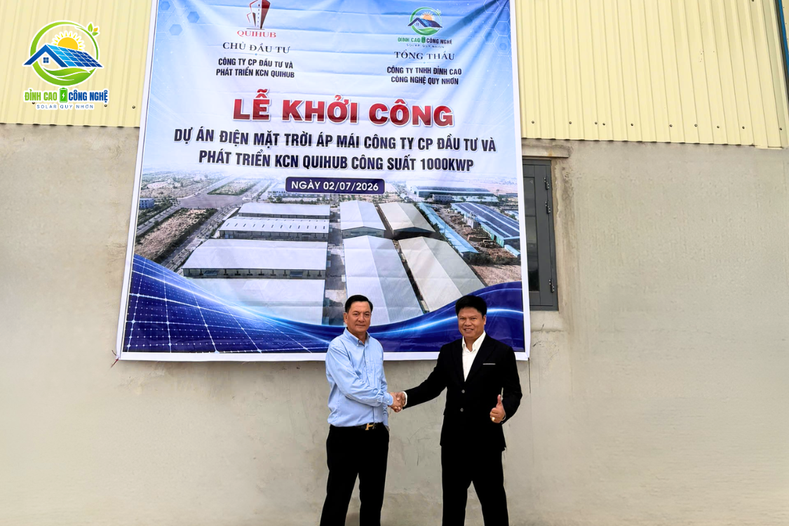 Bước khởi đầu cho dự án điện mặt trời 1000kWp