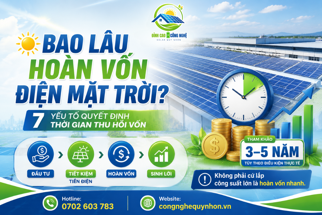 bao lâu hoàn vốn điện mặt trời
