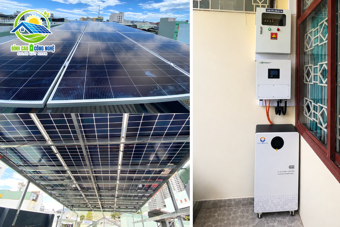 cấu hình hệ thống điện mặt trời 7.2kwp