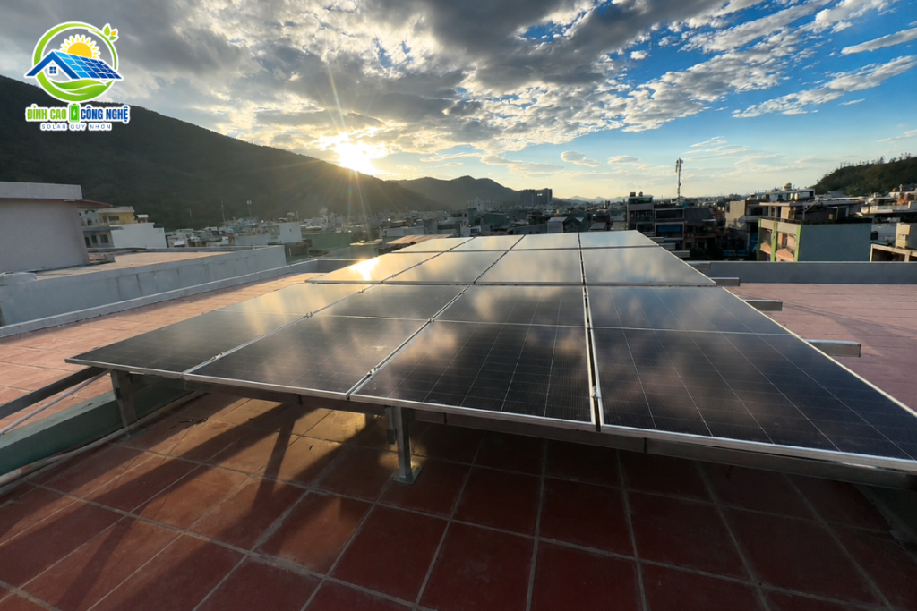 điện mặt trời 7.32kwp tại đường song mây quy nhơn