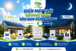 điện mặt trời có hoạt động vào ban đêm