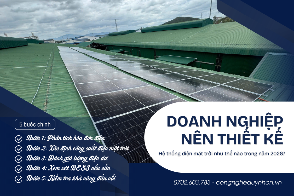 doanh nghiệp nên thiết kế hệ thống điện mặt trời như thế nào