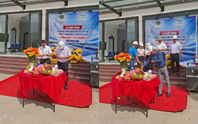 dự án năng lượng mặt trời 1729.8kwp
