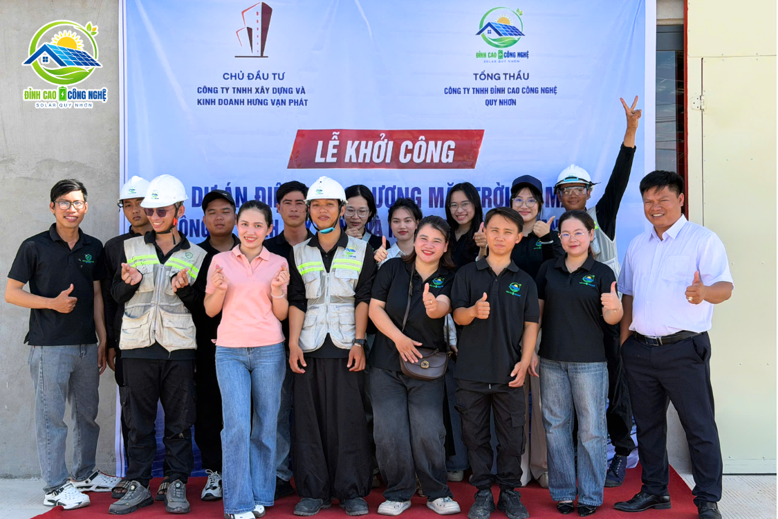 lễ khởi công dự án điện mặt trời áp mái 2000kwp cho hưng vạn phát