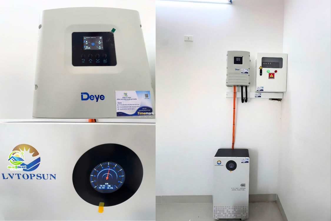 cấu hình hệ thống điện mặt trời 7.32kwp tại 33 bùi cầm hổ