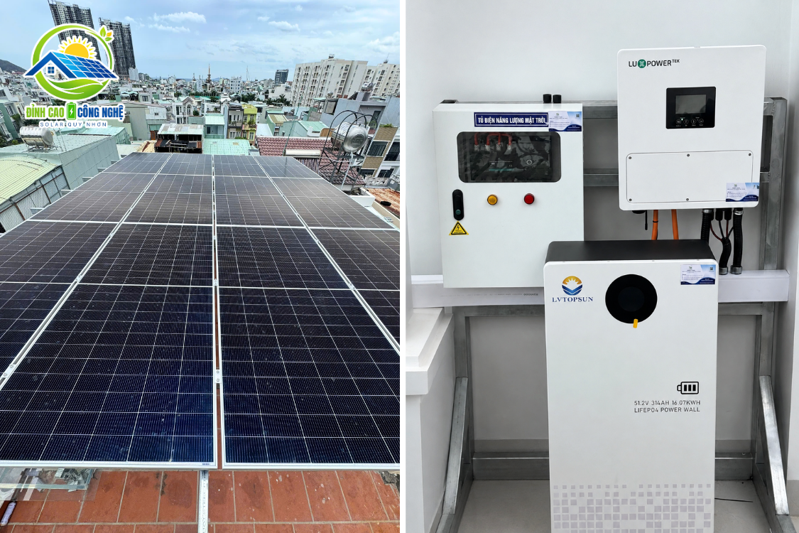 cấu hình hệ thống điện mặt trời 7.32kwp