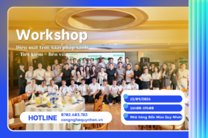 workshop điện mặt trời giải pháp xanh tiết kiệm bền vững
