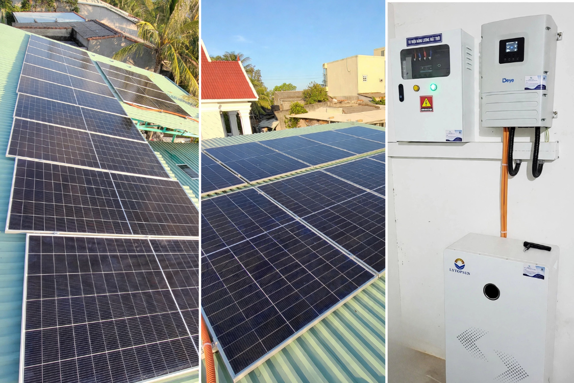 cấu hình dự án điện mặt trời 8.54kwp tại phù mỹ đông gia lai